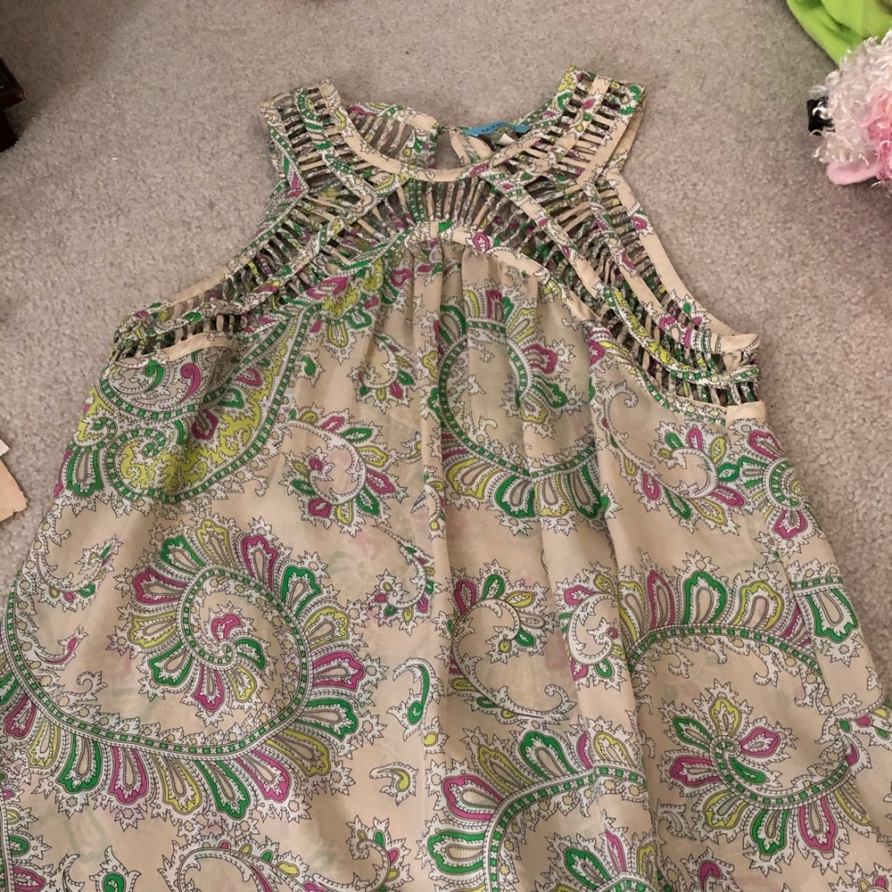 Anthropologie sleeveless top size 4